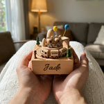 Boîte à Musique Personnalisée Prénom en Bois - Vignette | Royaume Montessori - Jouets Educatifs Montessori