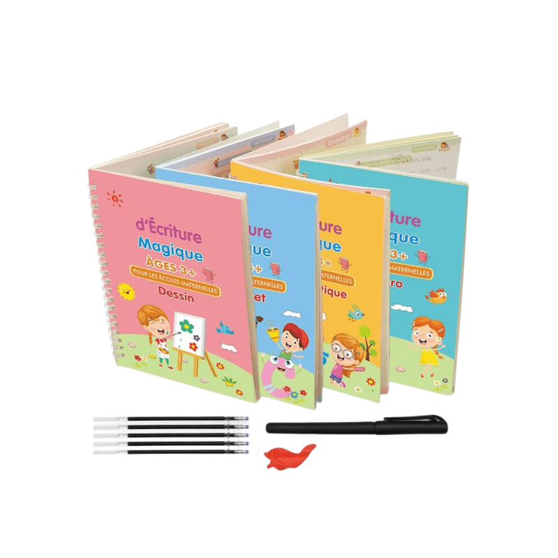 Cahier d'Écriture Magique Montessori x4