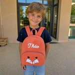 Cartable Personnalisé Enfant avec Prénom Brodé - Vignette | Royaume Montessori - Jouets Educatifs Montessori