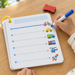 Cartes de Traçage Effaçables Enfant, Lignes, Formes et Chiffres - Vignette | Royaume Montessori - Jouets Educatifs Montessori