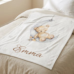 Personalisierte Babyplaidabdeckung - Vignette | Royaume Montessori - Jouets Educatifs Montessori