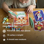 Kit Créatif Pompons Animaux à Coller - Vignette | Royaume Montessori - Jouets Educatifs Montessori