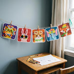 Kit Créatif Pompons Animaux à Coller - Vignette | Royaume Montessori - Jouets Educatifs Montessori