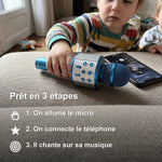 Micro de Karaoké pour Enfant avec Haut Parleur - Vignette | Royaume Montessori - Jouets Educatifs Montessori