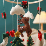Mobile de lit bébé en bois, thème Noël - Vignette | Royaume Montessori - Jouets Educatifs Montessori