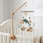 Mobile de lit bébé en bois, thème Océan - Vignette | Royaume Montessori - Jouets Educatifs Montessori