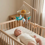 Mobile de lit bébé en bois, thème Océan - Vignette | Royaume Montessori - Jouets Educatifs Montessori