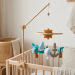 Mobile de lit bébé en bois, thème Océan - Vignette | Royaume Montessori - Jouets Educatifs Montessori