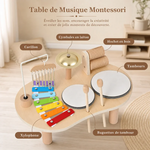 Table de Musique Montessori en Bois - Vignette | Royaume Montessori - Jouets Educatifs Montessori