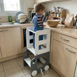 Tour d'Apprentissage 4 en 1 Voiture, Table et Chaise - Vignette | Royaume Montessori - Jouets Educatifs Montessori