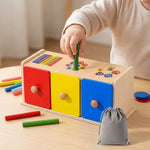 Boîte de Tri Montessori 3 en 1, Formes et Couleurs - Vignette | Royaume Montessori - Jouets Educatifs Montessori