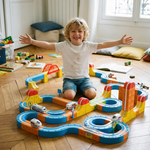 Circuit de Train Spatial 3D Montessori - Vignette | Royaume Montessori - Jouets Educatifs Montessori