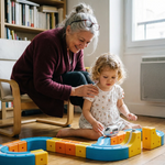 Circuit de Train Spatial 3D Montessori - Vignette | Royaume Montessori - Jouets Educatifs Montessori