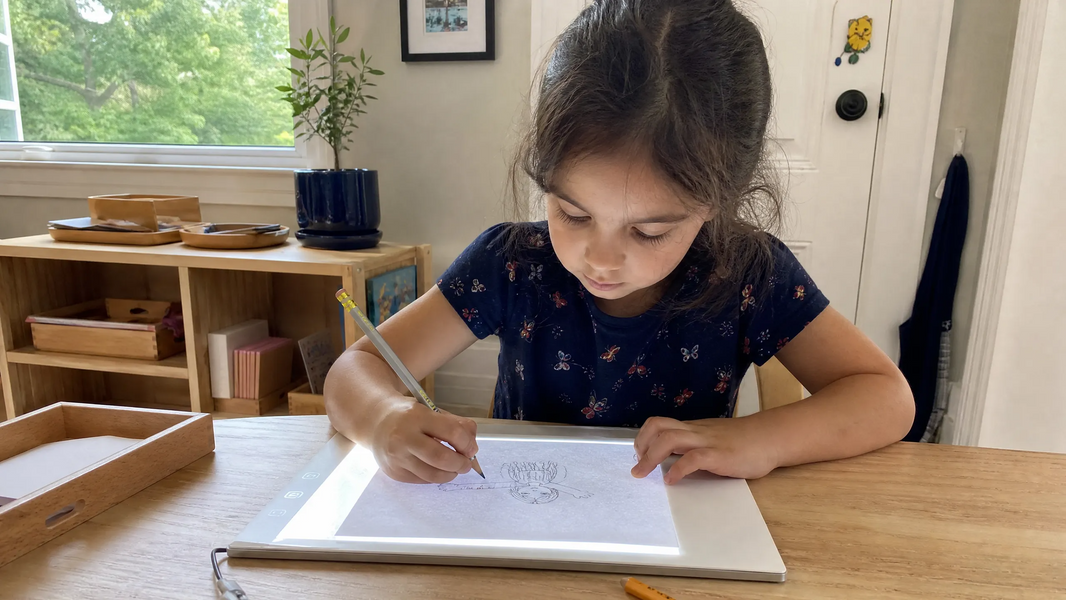 apprendre à dessiner avec la tablette lumineuse