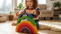 Comment utiliser l'arc-en-ciel en bois Montessori au quotidien ?