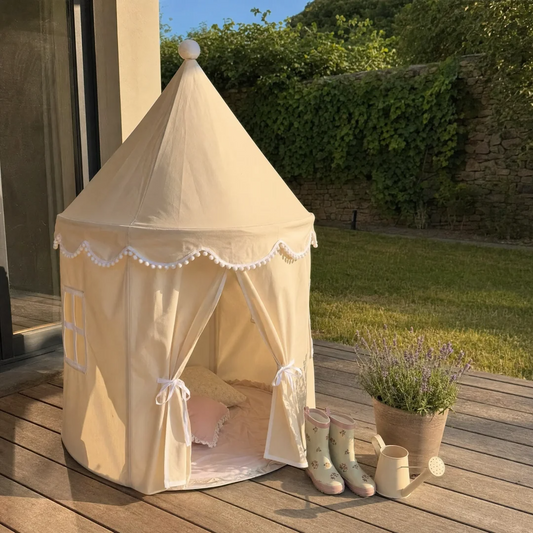 Tente de Jeu Royale pour Enfant Beige