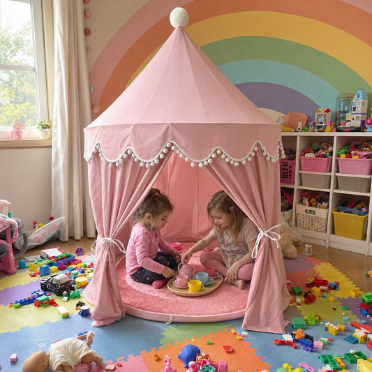 Tente de Jeu Royale pour Enfant Rose