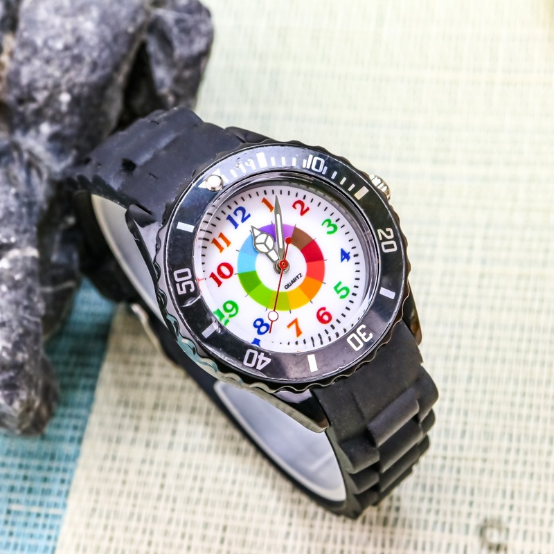 Montre Pédagogique Montessori pour Enfant – Apprendre l'Heure en Couleurs Noir