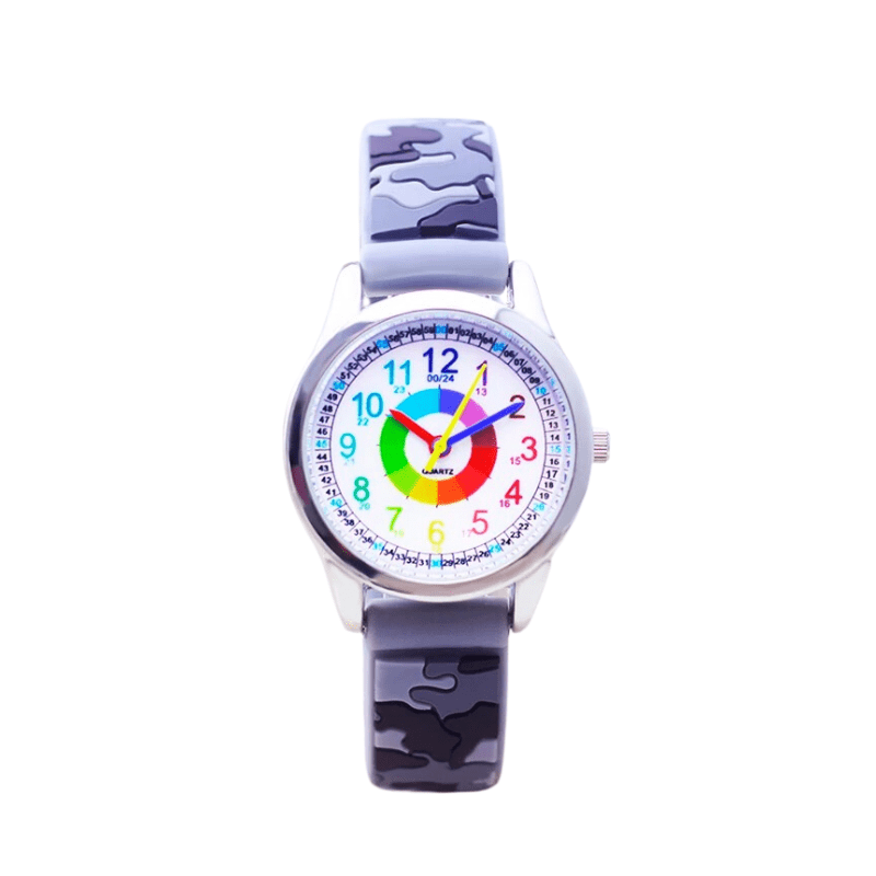 Montre d'Apprentissage Montessori – Apprends l'Heure en Couleurs Désert