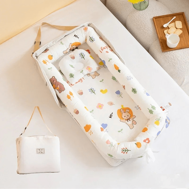 Réducteur de Lit Transportable Blanc Lapin