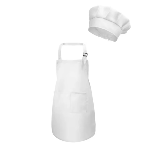 Tablier de cuisine pour enfant Blanc