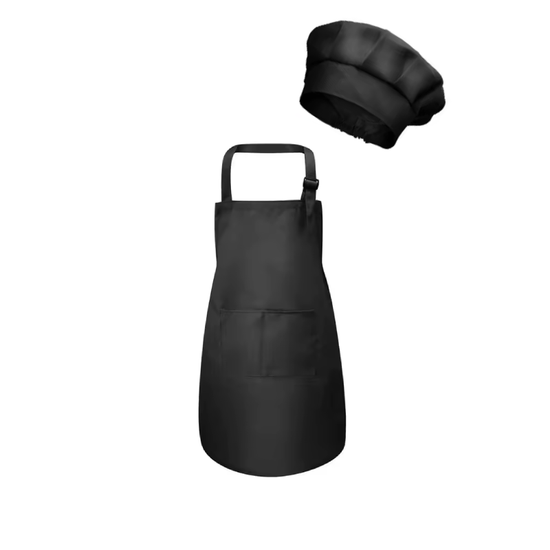 Tablier de cuisine pour enfant Noir