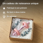 Anneau de Dentition Hochet Personnalisé au Prénom - Vignette | Royaume Montessori - Jouets Educatifs Montessori