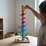 Arbre Cascade en Bois Arc-en-Ciel - Vignette | Royaume Montessori - Jouets Educatifs Montessori