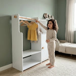 Armoire Vestiaire Montessori, Penderie Basse pour Enfant - Vignette | Royaume Montessori - Jouets Educatifs Montessori