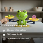 Balance Grenouille pour Apprendre à Compter, 20 Grenouilles et 10 Chiffres - Vignette | Royaume Montessori - Jouets Educatifs Montessori
