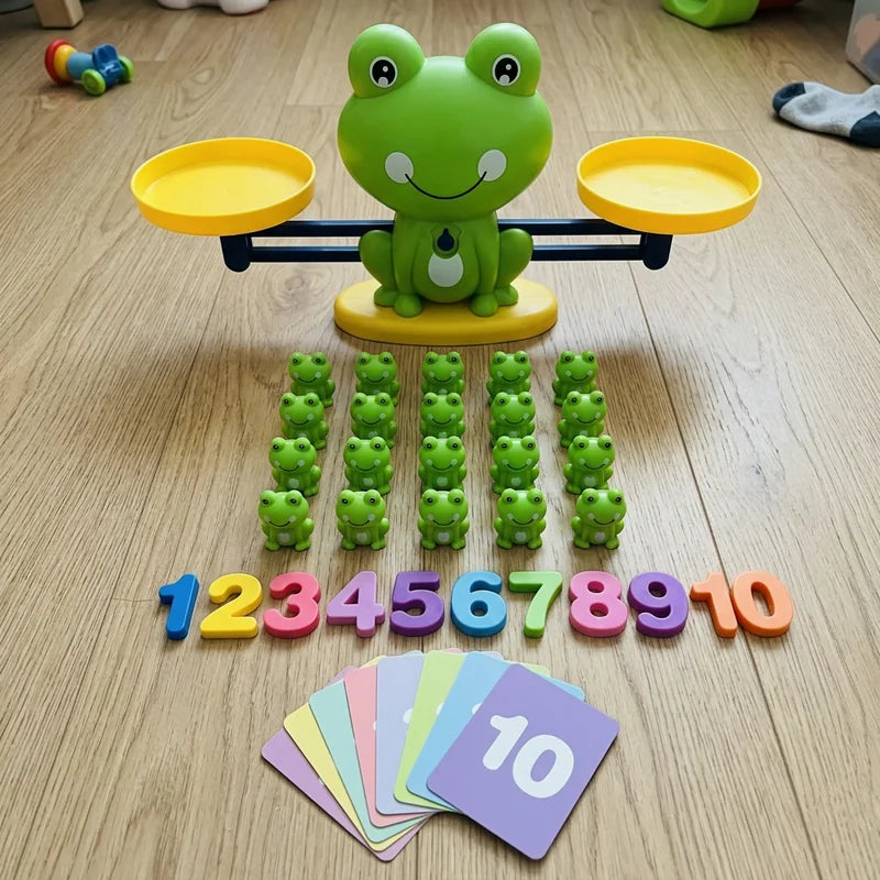 balance-grenouille-calcul-contenu-05 Balance Grenouille pour Apprendre à Compter, 20 Grenouilles et 10 Chiffres