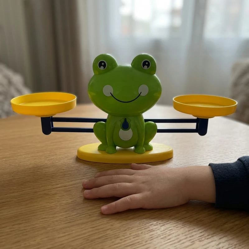 balance-grenouille-calcul-echelle-04 Balance Grenouille pour Apprendre à Compter, 20 Grenouilles et 10 Chiffres