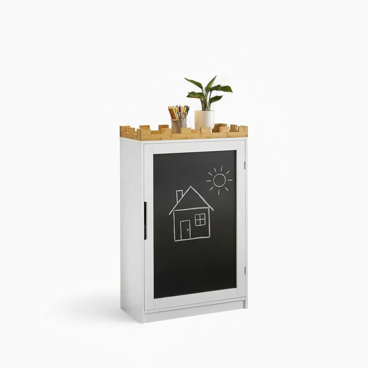 bibliotheque-chateau-enfant-packshot-02 Bibliothèque Château pour Enfant avec Porte Tableau à Craie