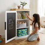 Bibliothèque Château pour Enfant avec Porte Tableau à Craie - Vignette | Royaume Montessori - Jouets Educatifs Montessori