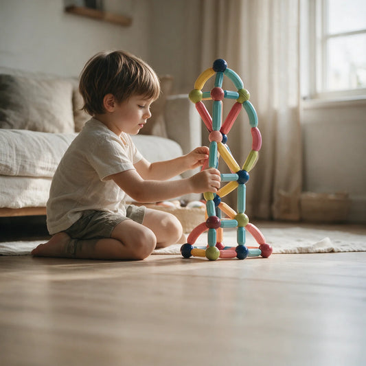 Bloc de Construction Magnétique Montessori