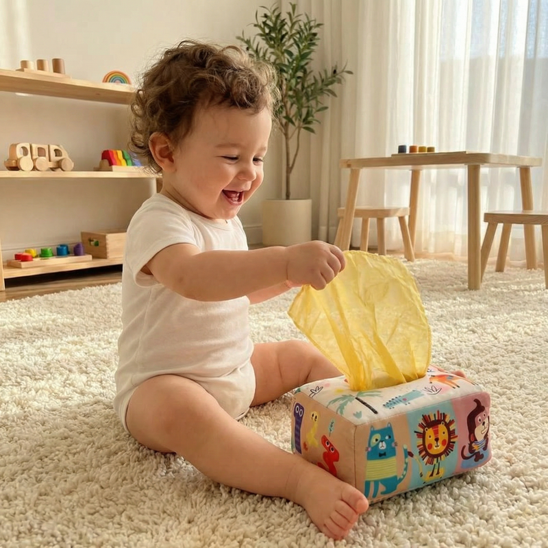 Boîte à Mouchoirs Magique Montessori