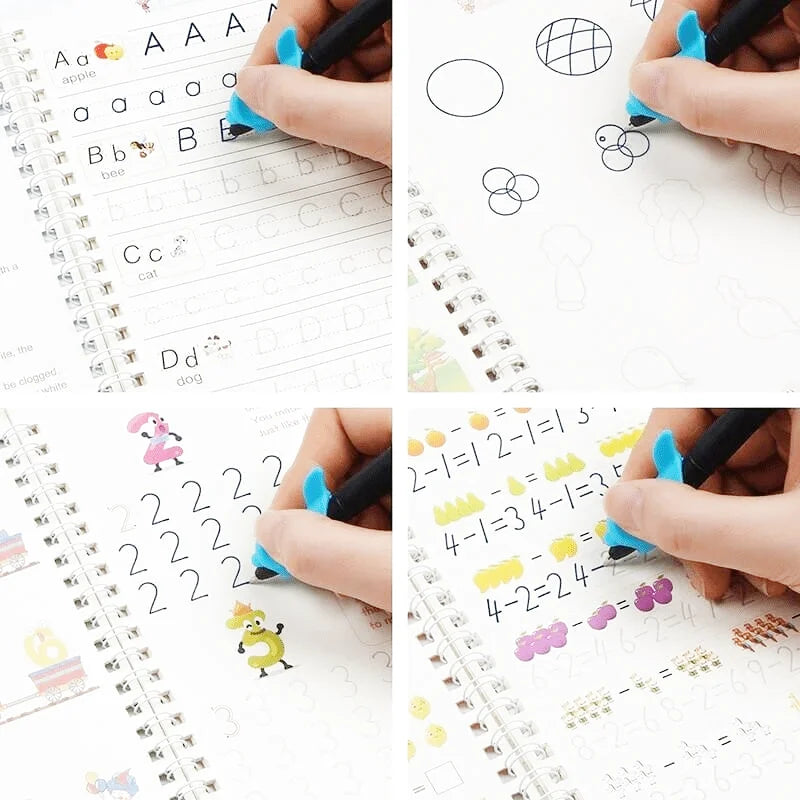 Cahier d'Écriture Magique Montessori x4
