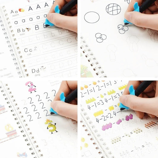 Cahier d'Écriture Magique Montessori x4