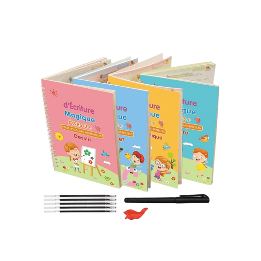 Cahier d'Écriture Magique Montessori x4