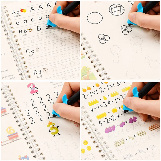 Cahier d'Écriture Magique Montessori x4
