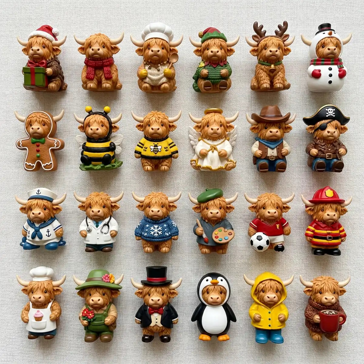 calendrier-avent-vache-highland-24-figurines-03 Calendrier de l'Avent Vaches Highland, 24 Figurines