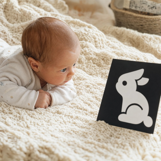 Carte de stimulation Montessori pour Bébé