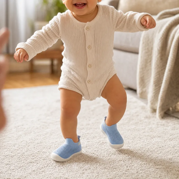 chaussures-bebe-antiderapantes-lifestyle-bebe-marche Chaussures Bébé Premiers Pas Antidérapantes