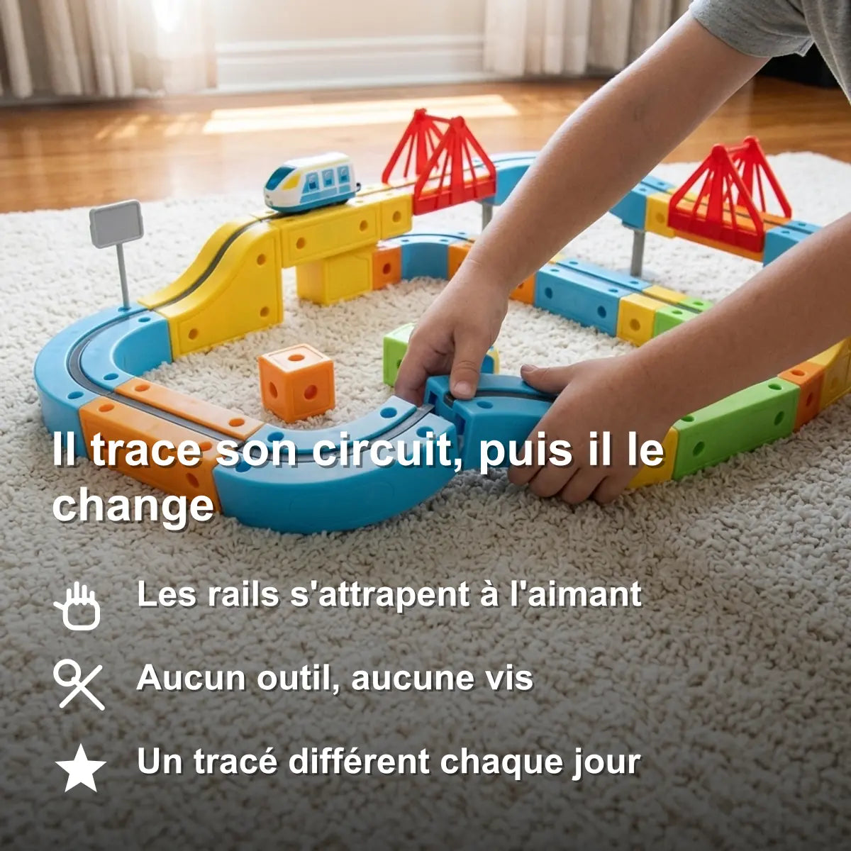 circuit-train-magnetique-benefice-06 Circuit de Train Spatial 3D Montessori