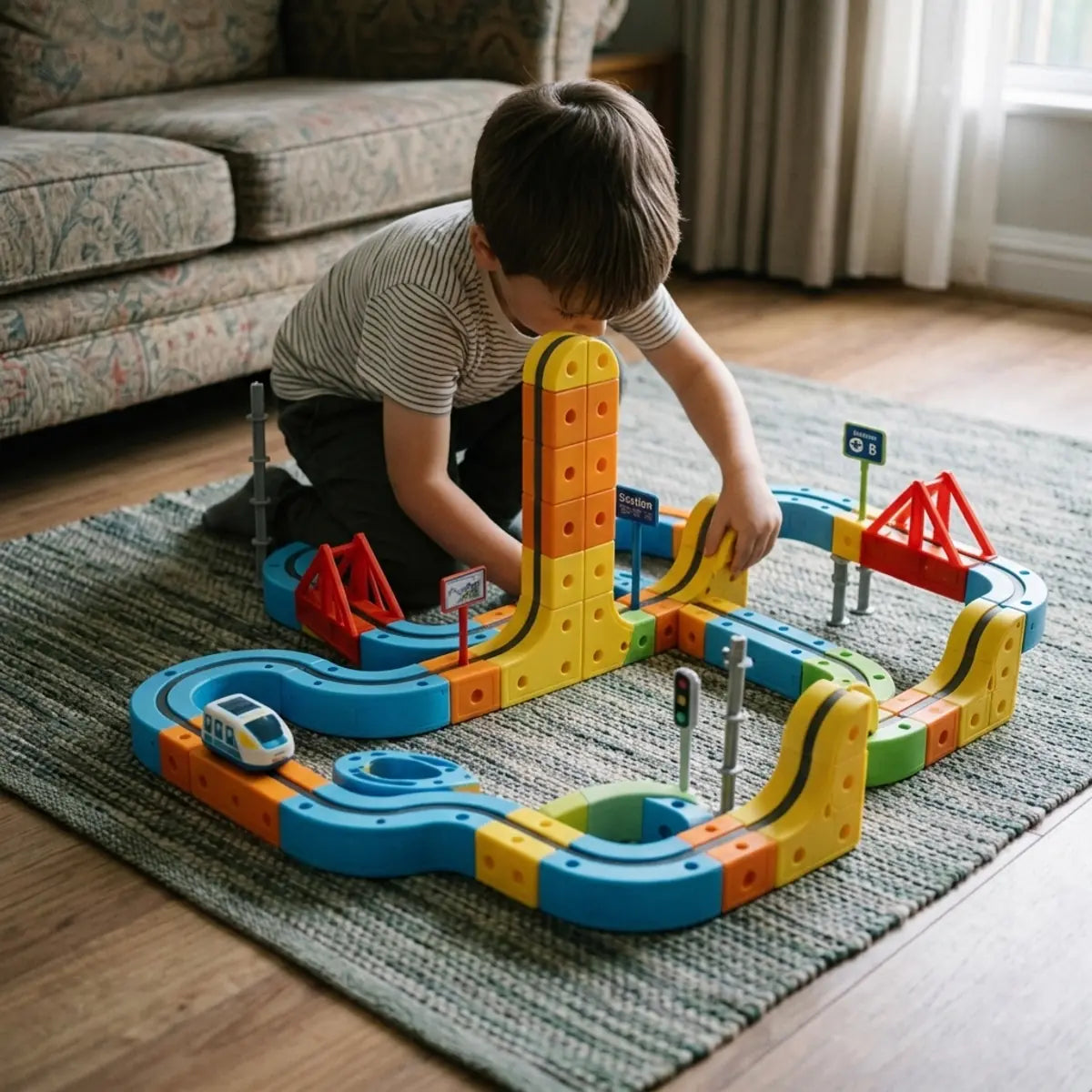 circuit-train-magnetique-lifestyle-07 Circuit de Train Spatial 3D Montessori