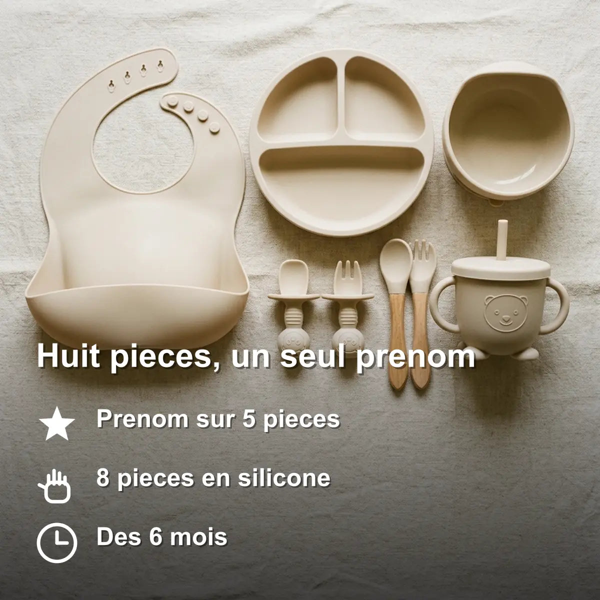 coffret-repas-silicone-personnalise-benefice-12 Coffret Repas Bébé Personnalisé au Prénom, 8 Pièces en Silicone