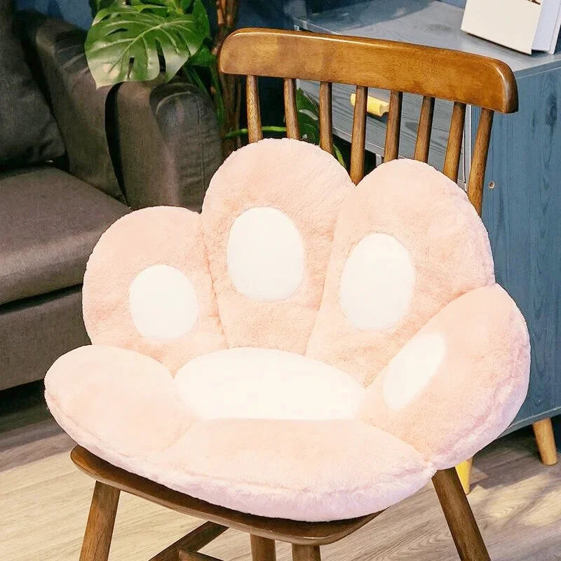 Coussin Enfant En Patte de Chat Rose