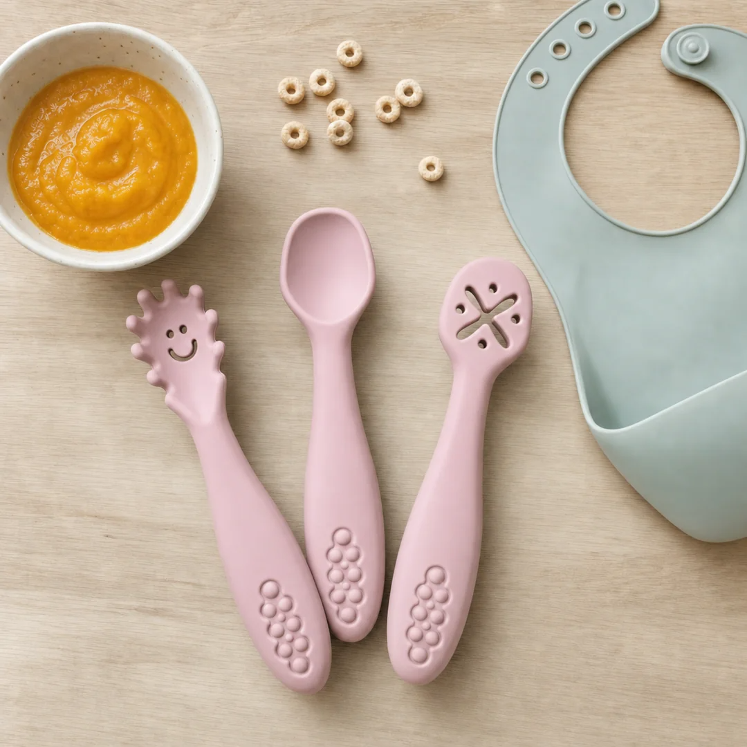 Couverts Montessori Rose