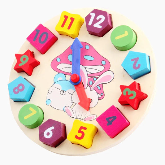 Horloge Pédagogique Montessori en Bois