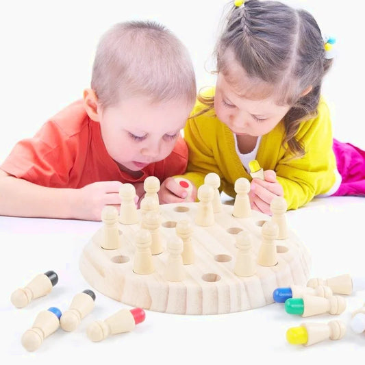 Jeu De Mémoire En Bois Montessori